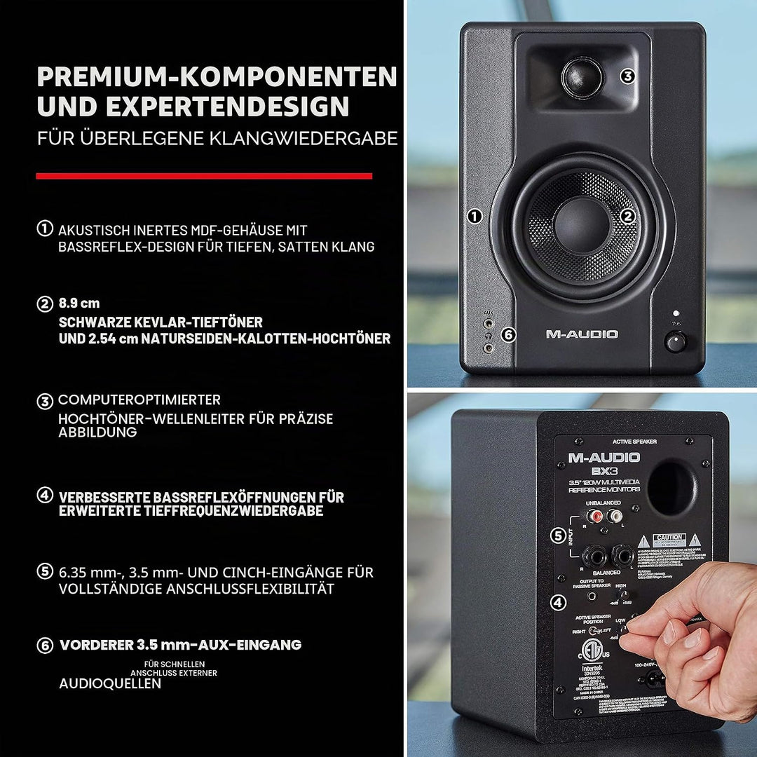 AKAI Professional MPK Mini MK3 &amp; M-Audio BX3 – 25-Tasten USB MIDI Keyboard Controller, Drum Pads und