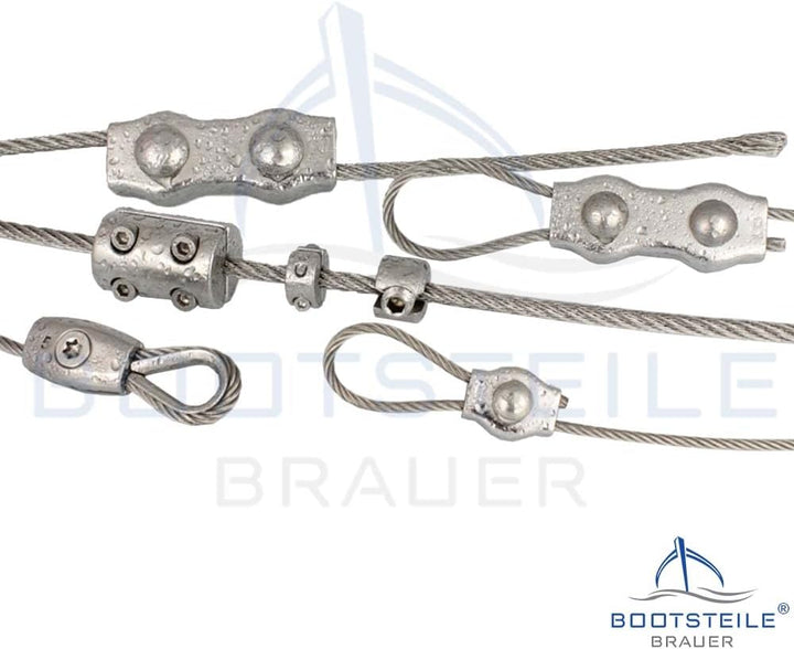 50 Meter Edelstahl - Drahtseil 7x19 weich D= 5 mm - Edelstahl A4 Edelstahlseil Stahlseil I BOOTSTEIL