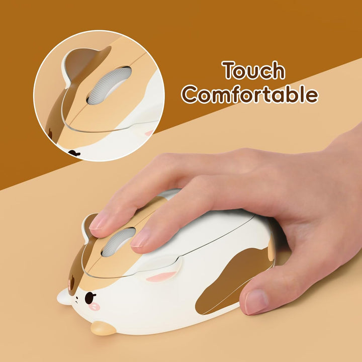 Akko Niedliche Kabellose Maus mit Katzenmotiv, 3200 DPI, Tri-Mode-Verbindung, Bluetooth 3.0/5.0/2.4G