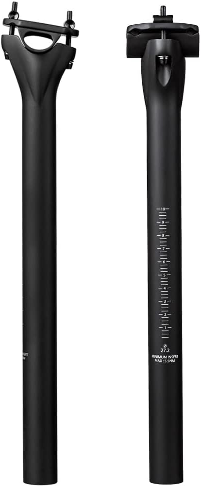 QIKU Carbon Fahrrad Sattelstützen MTB Sattelstütze/Rennrad Sattelstütze 27.2/31.6 * 350/400MM 27.2×3