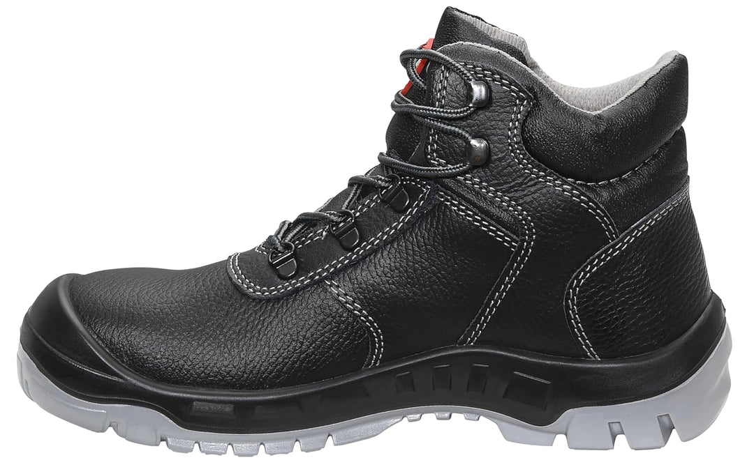 JORI Sicherheitsschuhe ACHIM S3, Damen und Herren, Lederschuh, robust, Schwarz, Stahlkappe - Grösse