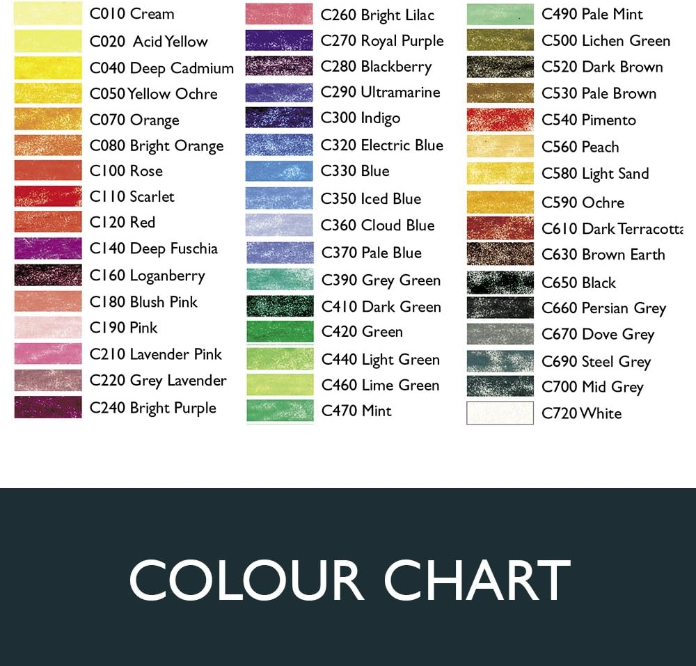 Derwent Coloursoft Buntstifte, Zeichnen & Schreiben, 48er-Set in einer Geschenk-Box aus Holz, Ideal