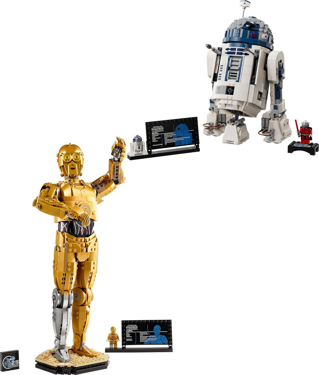 LEGO Star Wars C-3PO Droidenfigur + R2-D2-Modellset, Sammelmodellbausatz für Erwachsene zum Bauen mi