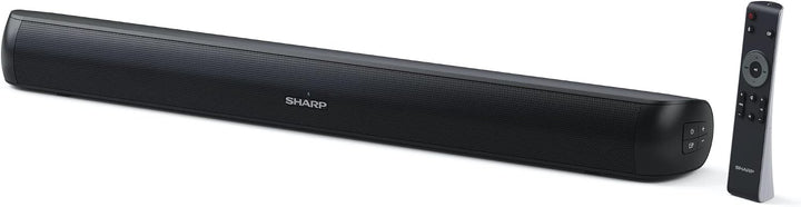 SHARP HTSB107 2.0 Soundbar 90W (USB, Bluetooth, HDMI, Optisch, AUX-In (3,5mm), Breite: 65cm), schwar