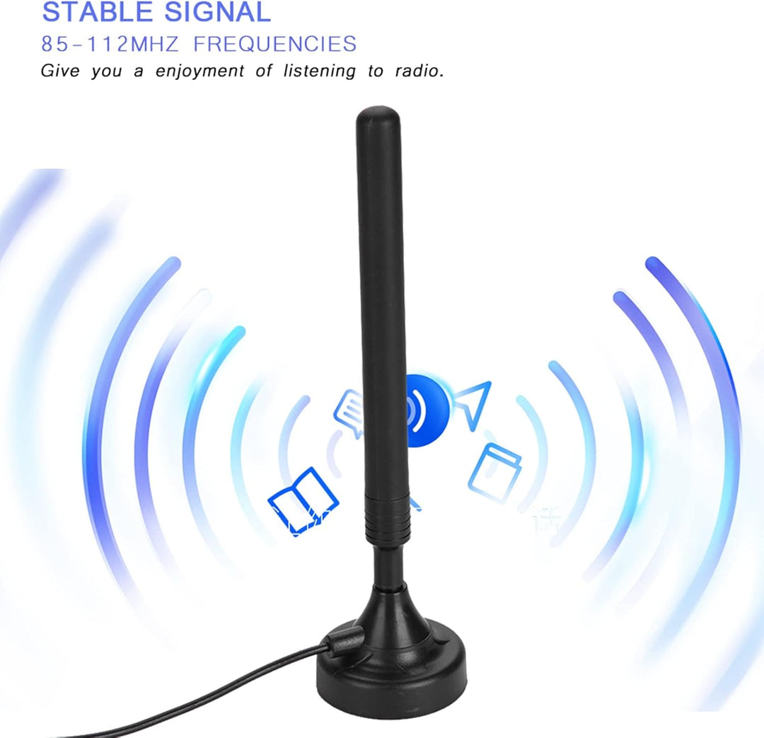 FM Zimmerantenne Verstärker, UKW Radioantenne ukw antenne mit Verstärker für Radio USB Zimmerantenne