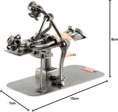 Steelman24 I Schraubenmännchen Masseur I Made in Germany I Handarbeit I Geschenkidee I Stahlfigur I