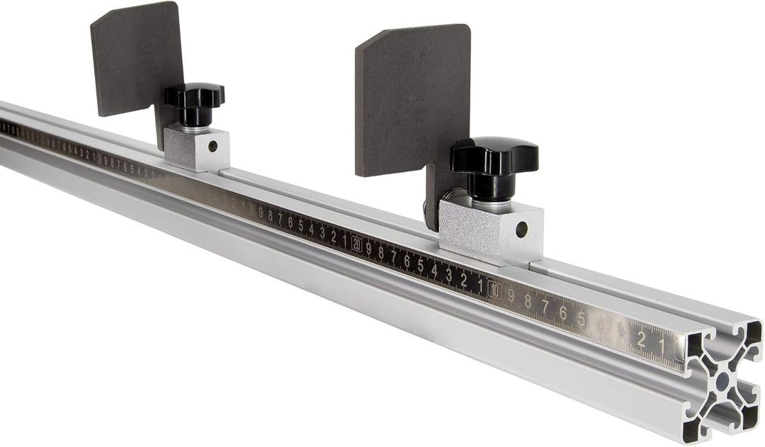 SCHMIDT systemprofile Längenanschlag B 2m Aluminium-Profil Säge-Anschlag Rechts-Links Massband 2x Ab