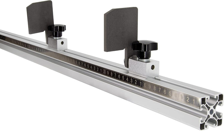 SCHMIDT systemprofile Längenanschlag B 2m Aluminium-Profil Säge-Anschlag Rechts-Links Massband 2x Ab