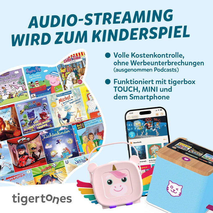 tigermedia tigertones Duo Prepaid-Zugang 6 Monate | Audio-Streamingdienst für Kinder | Über 30.000 A