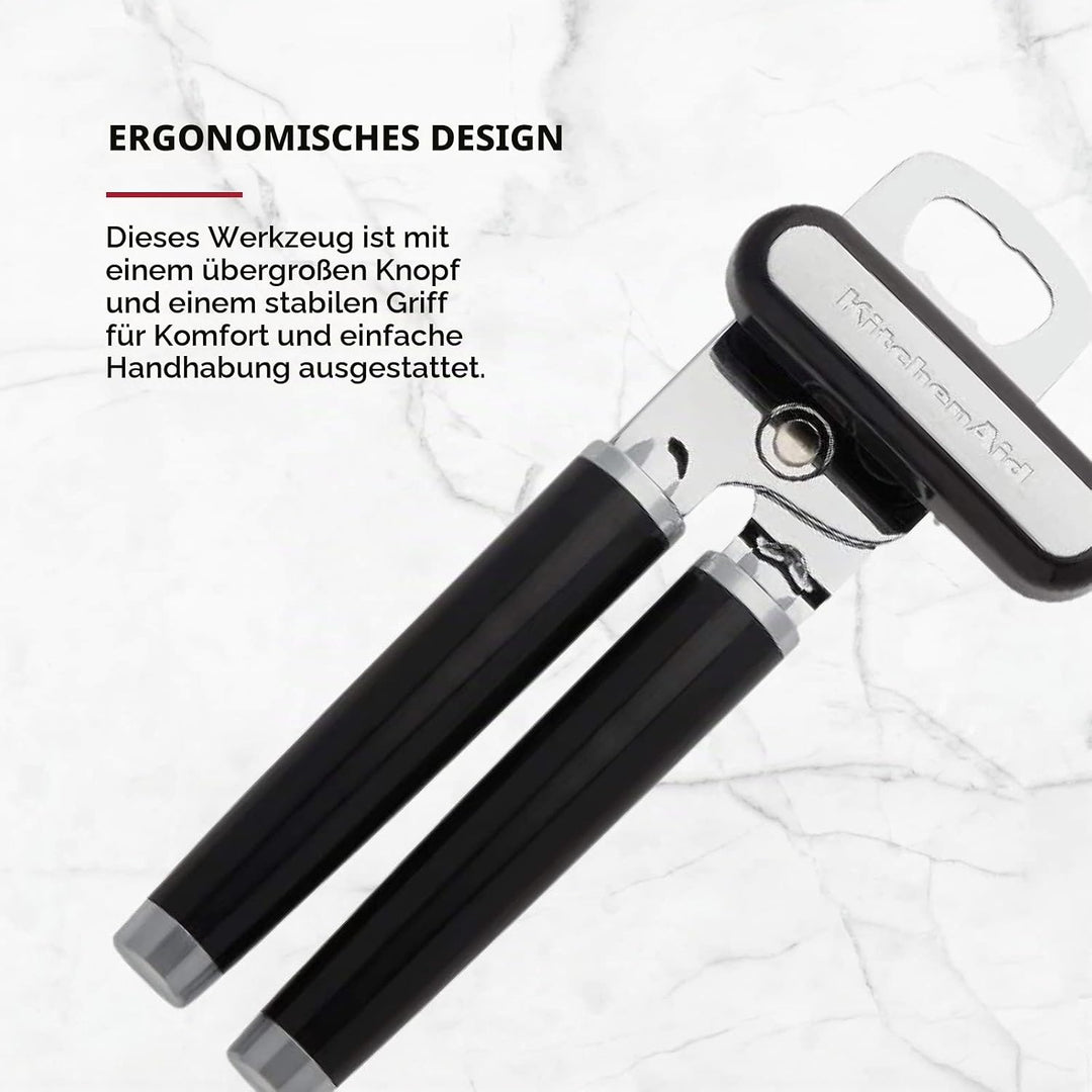 KitchenAid KE199OHOBA Klassischer Multifunktions-Dosenöffner/Flaschenöffner, 21 cm, Schwarz One Size