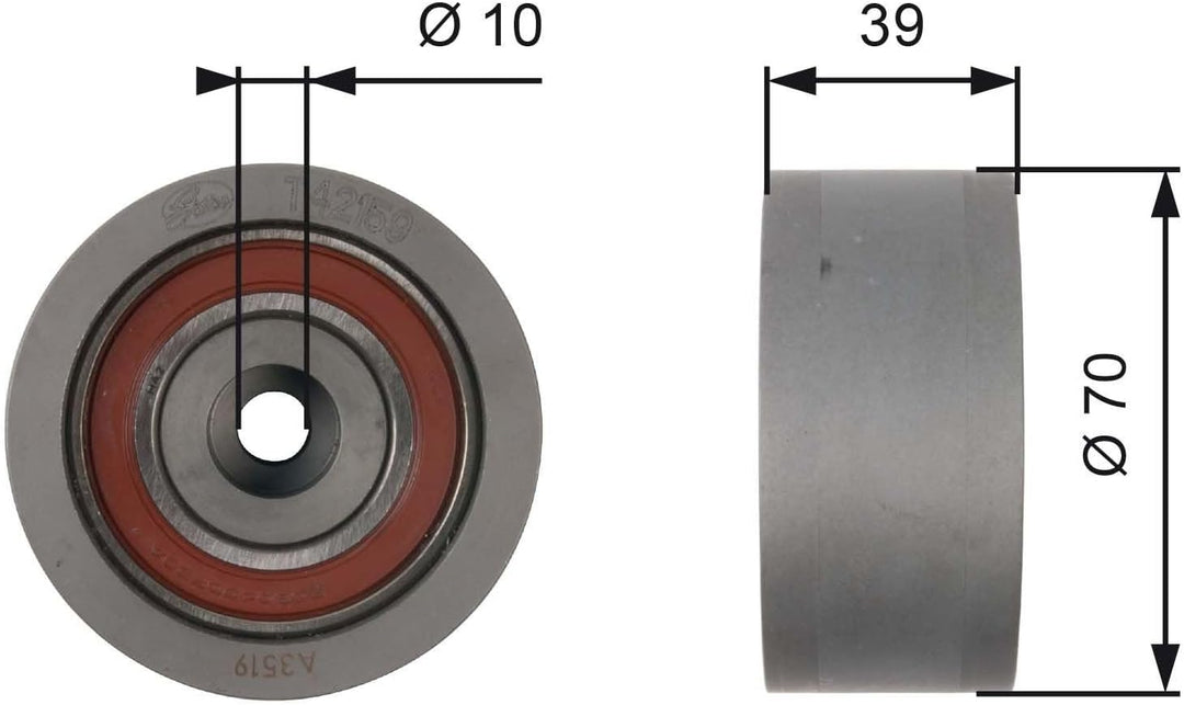 GATES PowerGrip Kit + Wasserpumpe KP15557XS-1