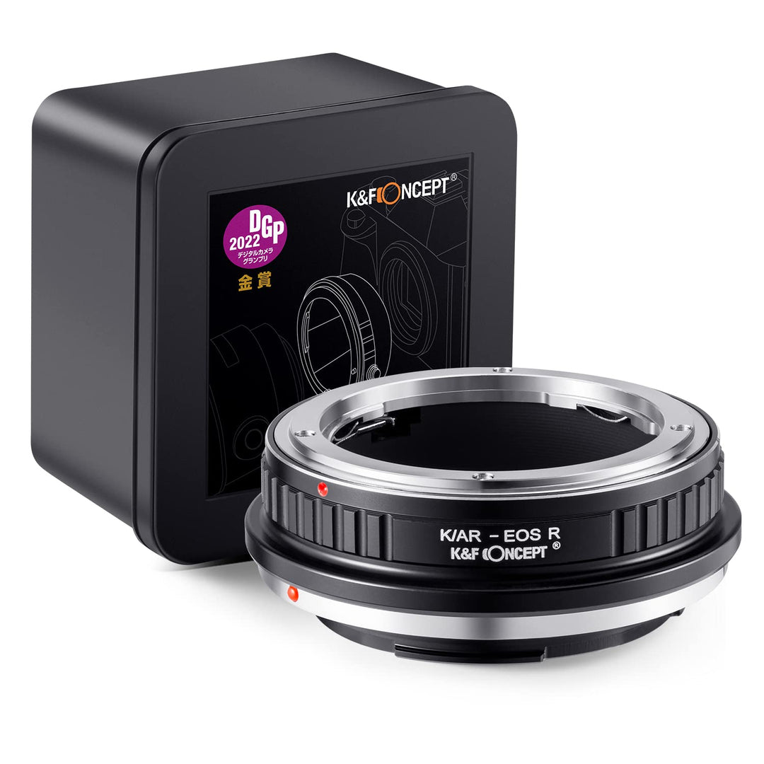 K&F Concept Lens Mount Adapter K/AR-EOS R Manueller Fokus Kompatibel mit Konica Auto-Reflex (AR) SLR