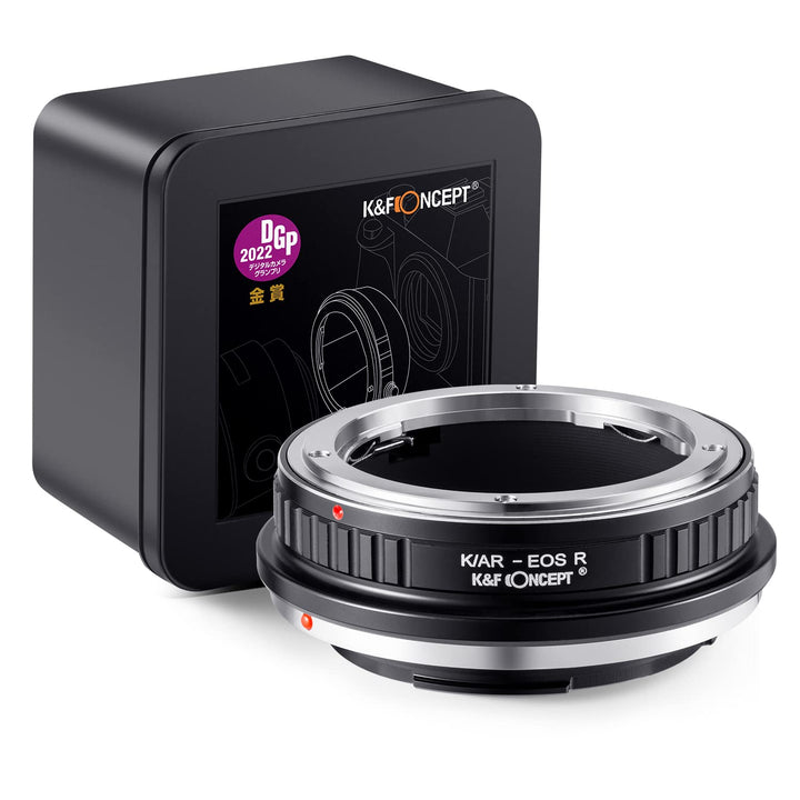 K&F Concept Lens Mount Adapter K/AR-EOS R Manueller Fokus Kompatibel mit Konica Auto-Reflex (AR) SLR
