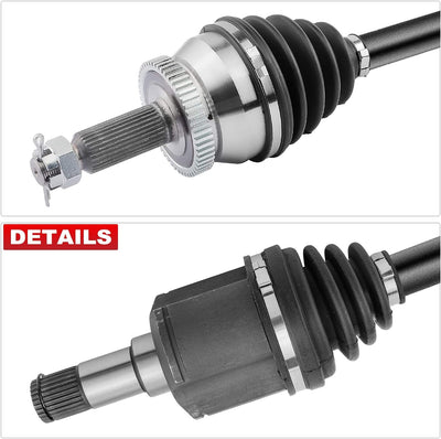 Frankberg Antriebswelle Vorne Links Schaltgetriebe Kompatibel mit Santa Fé II CM 2.0L-2.2L 2006-2012