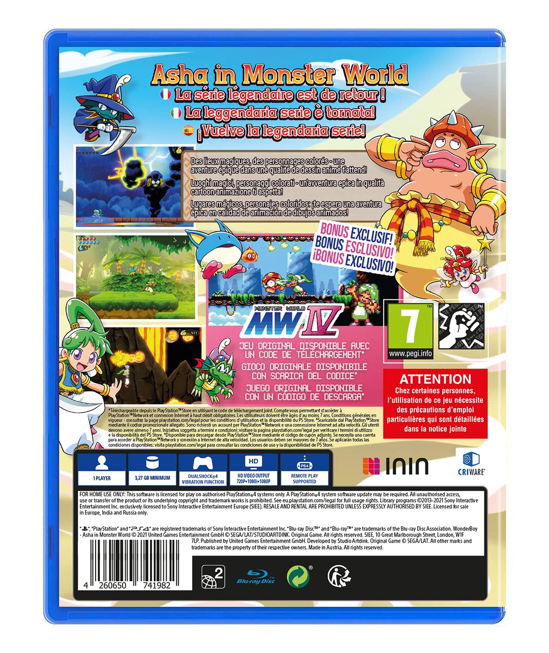 JustForGames Boy Asha in Monster World – PS4, 19WONWO2