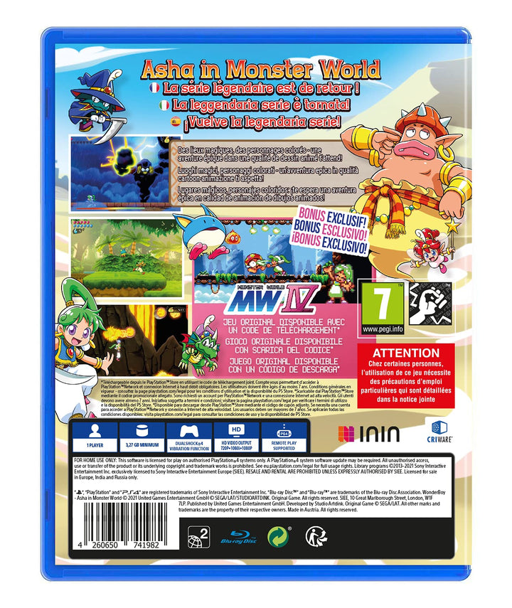 JustForGames Boy Asha in Monster World – PS4, 19WONWO2