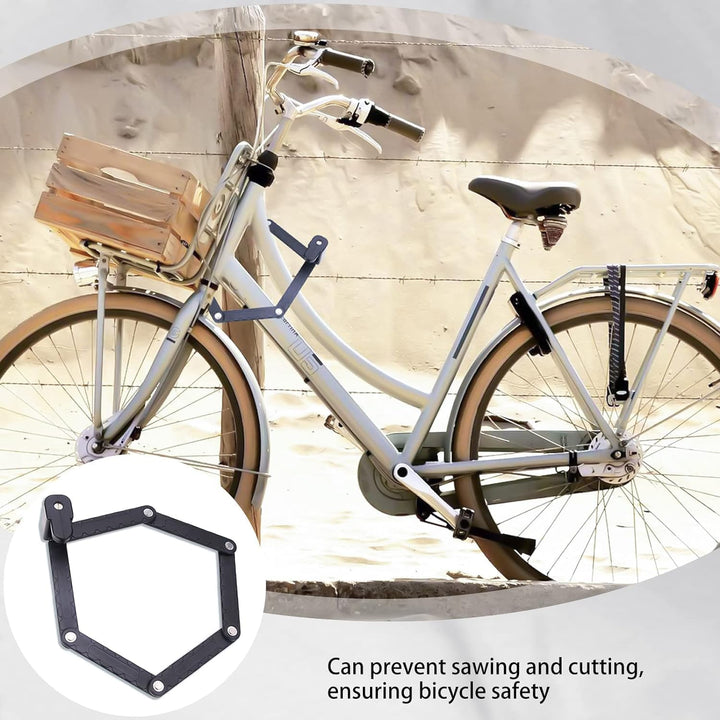 sports flyfree Fahrradschloss, 80cm Faltschloss Fahrrad, Hochsicherheits Faltschloss mit Halter und