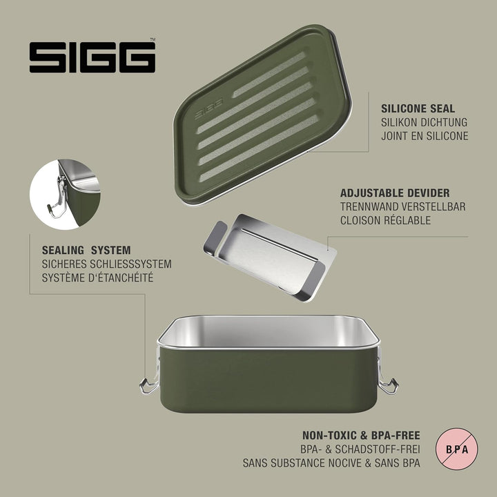 Sigg Gemstone Brotdose, auslaufsichere Lunchbox für Büro, Schule und Outdoor, Brotbox aus hochwertig