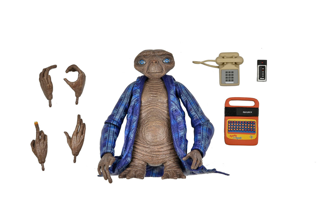 NECA Aktion Figur E.T. Ausserirdische Ultimate Version - TELEPATHIC - 40. Anniversary - Höhe 11cm