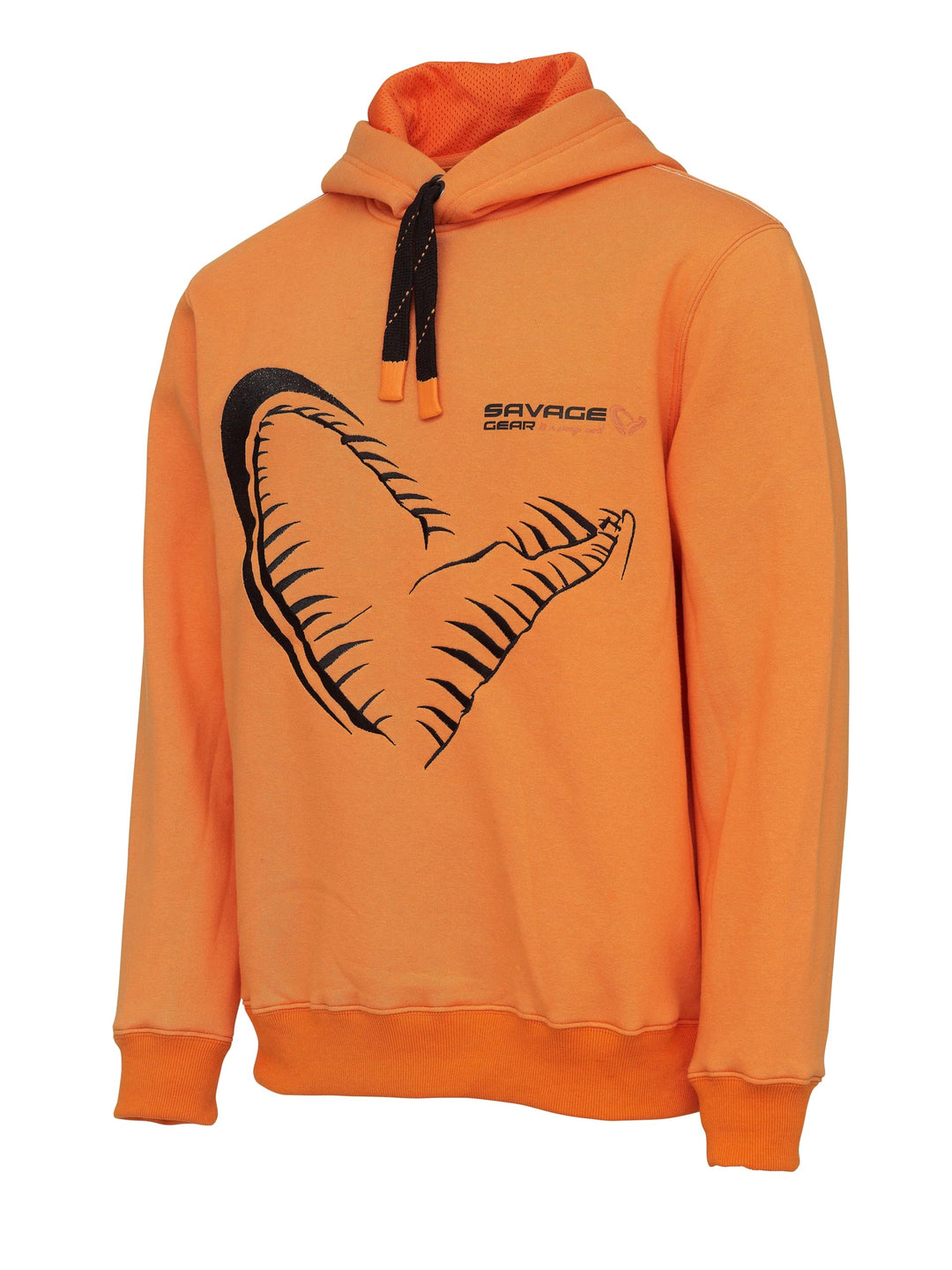Savage Gear Mega Jaw Hoodie Sun Orange M/L/XL Kapuzen-Pullover Angeln M Orange, M Orange