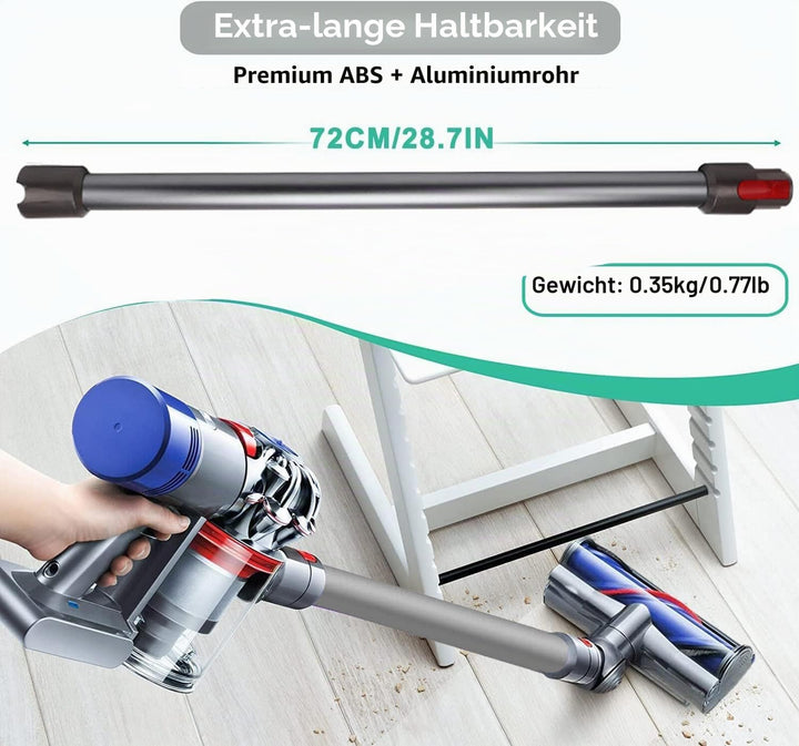 Schnellspanner-Verlängerungsstab, kompatibel mit Dyson V7, V8, V10, V11, V15, Staubsaugeraufsatz, Er