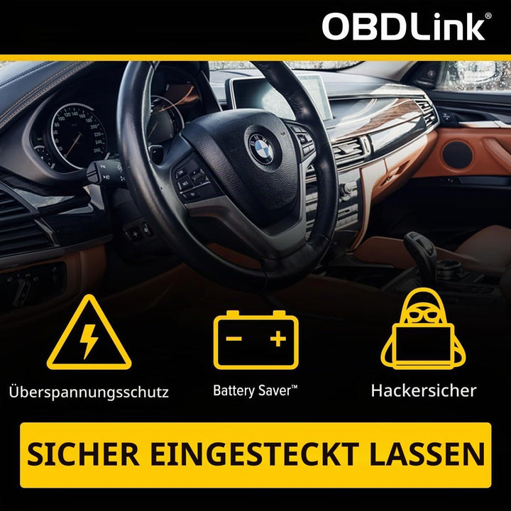 OBDLINK CX Bimmercode Bluetooth 5.1 BLE OBD2 Adapter for BMW/Mini, Works with iPhone/iOS & Android,