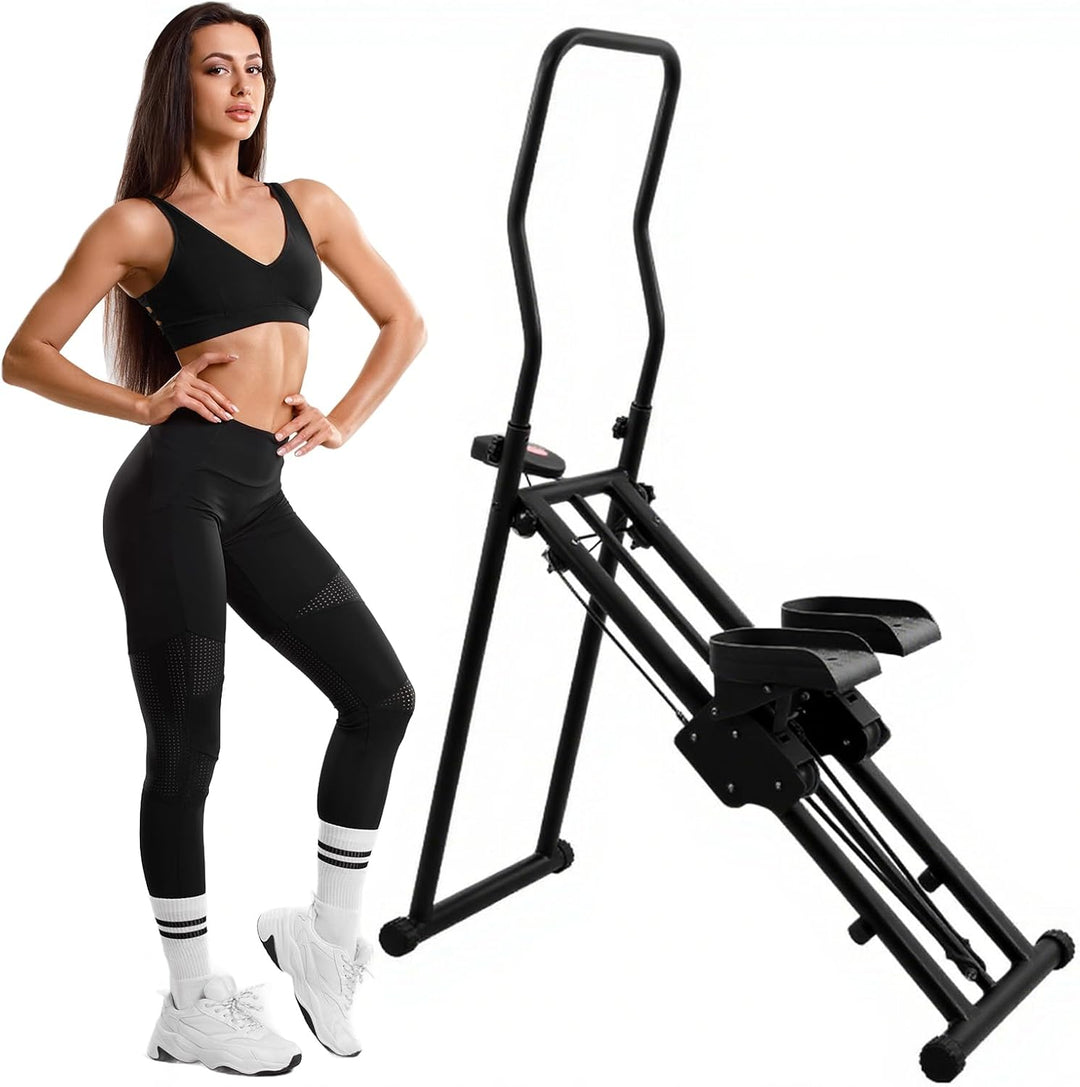Stair Stepper für Home Gym Übung, Compact Folding Cardio Übung Climber, Verstellbare Lenker & Pedale