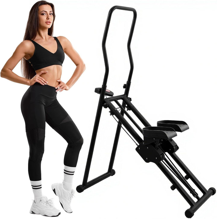 Stair Stepper für Home Gym Übung, Compact Folding Cardio Übung Climber, Verstellbare Lenker & Pedale