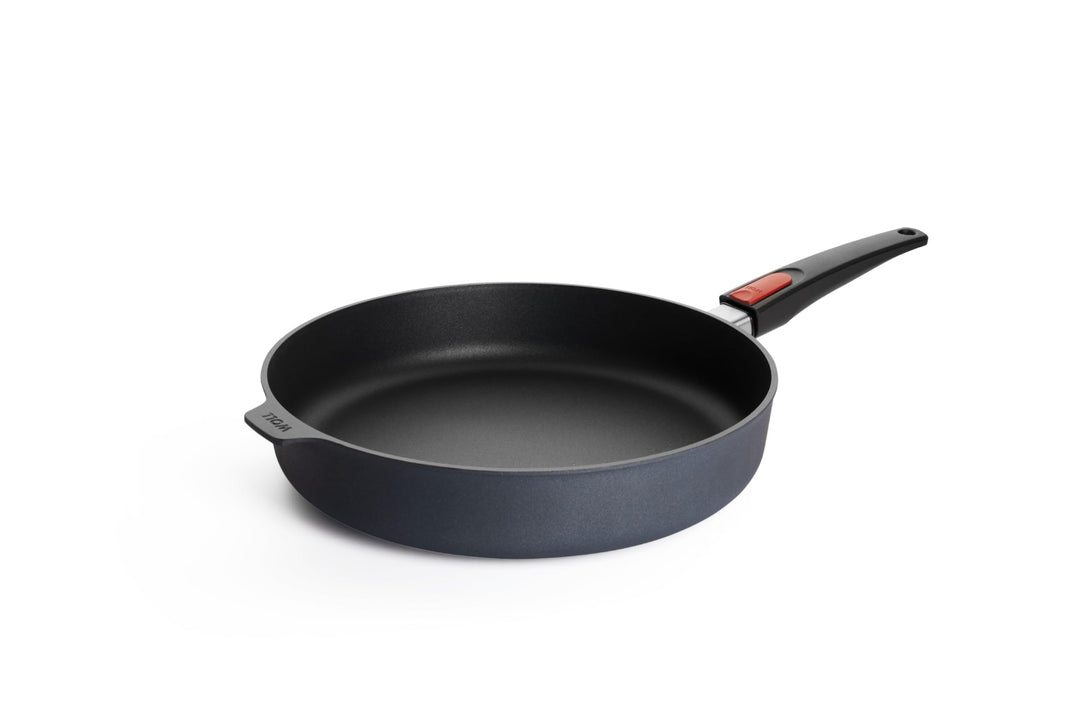 Woll Diamond Lite Hochrandpfanne - Induktiv -, Ø 32 cm, 7 cm hoch, mit abnehmbarem Stiel - Geeignet