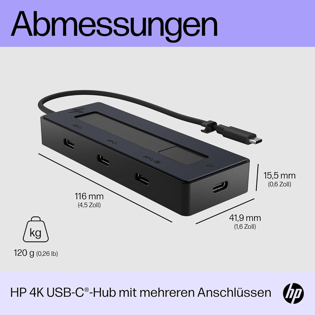 HP Universal USB-C Multiport-Hub | schwarz