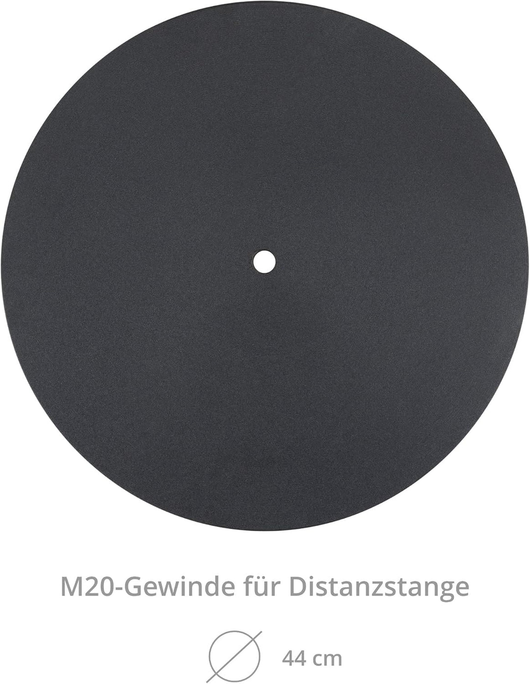 Pronomic SLS-4420 BK Teller für Distanzstange - Schwerer Rundsockel für Lautsprecher-Distanzrohre -