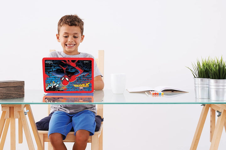 LEXIBOOK JC598SPi2 Spider-Man-pädagogischer und zweisprachiger Laptop Spanisch/Englisch-Spielzeug fü