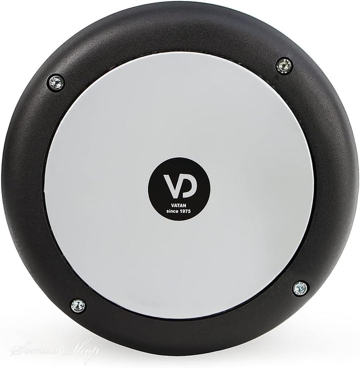 VD Vatan kleine Darbuka Trommel Percussion Aluguss Schwarz Matt, 30 cm.
