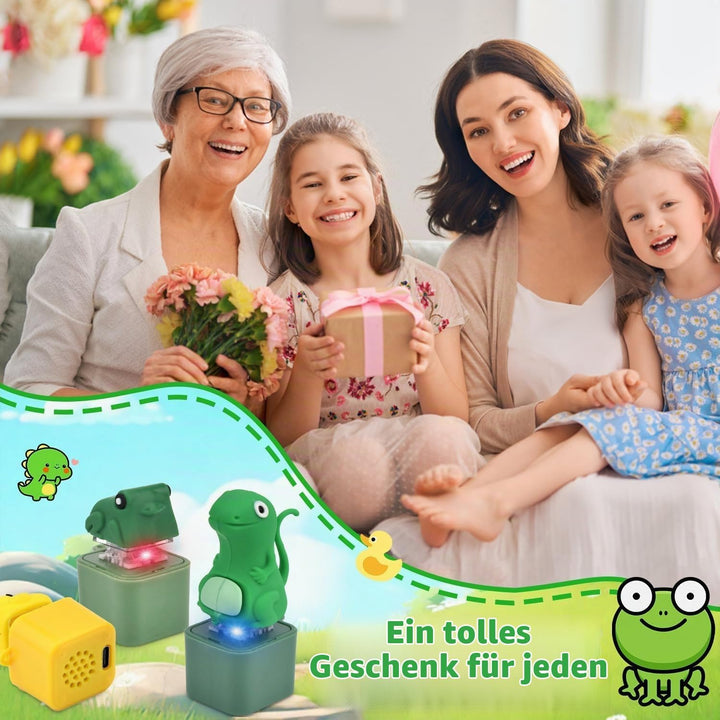 PGonline 3 Stück Spielzeug Frosch Ente Schlüsselanhänger, Tastatur Wiederaufladbarer Schlüsselanhäng