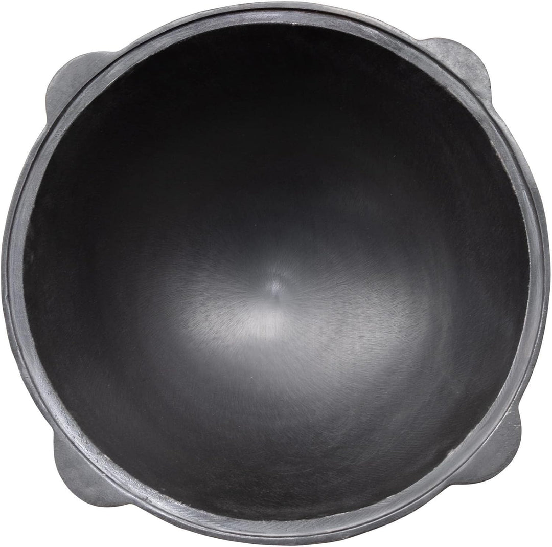 Kasan Gusseisen 12 Liter Original Usbekischer Kazan INNEN GLATT GESCHLIFFEN Asien Wok Dutch Oven