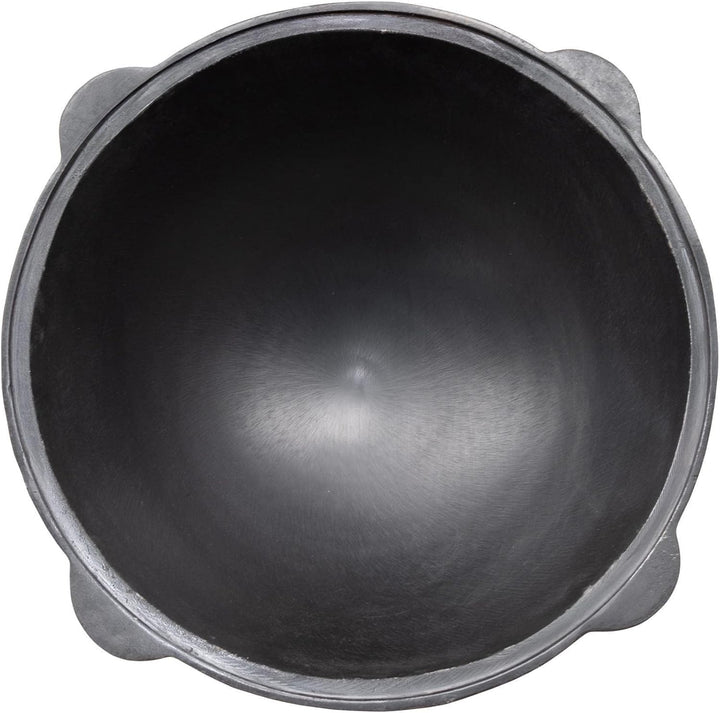 Kukmara Utschak mit Abzugs-Rohr, 45cm + 16 Liter Gusseisen Kazan INNEN GLATT + 50cm Schaumlöffel - F