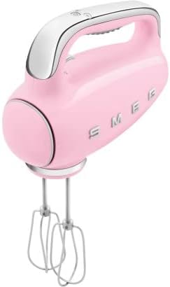 Smeg, HMF01PKEU Electric Mixer, 9 -Geschwindigkeitsniveaus, Turbofunktion, glattes Start -Start -up