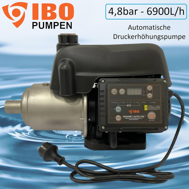 Druckerhöhungspumpe Druckerhöhungsanlage 750W - max 4,8bar - 6900L/h Hauswasserwerk