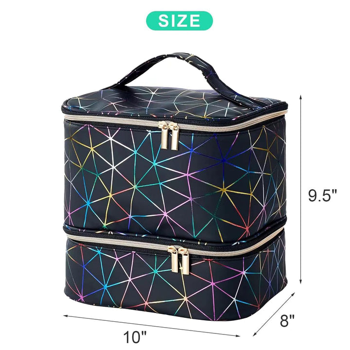 Kosmetiktasche Gross, Make-up-Tasche Make up Koffer Schminktasche Schminkkoffer Leer Kosmetiktasche