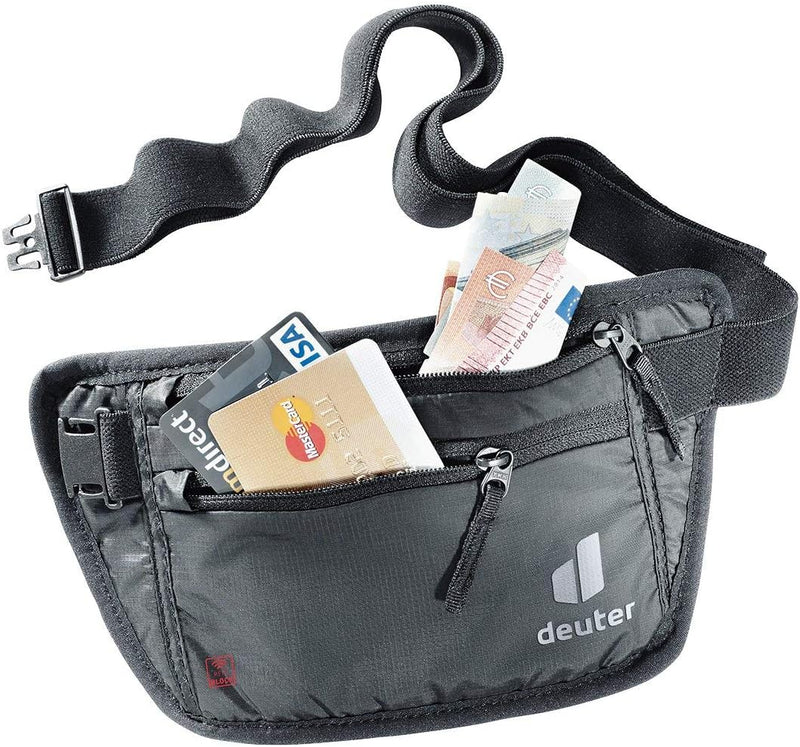 deuter Security Money Belt I RFID Block Bauchtasche Einheitsgrösse Schwarz, Einheitsgrösse Schwarz