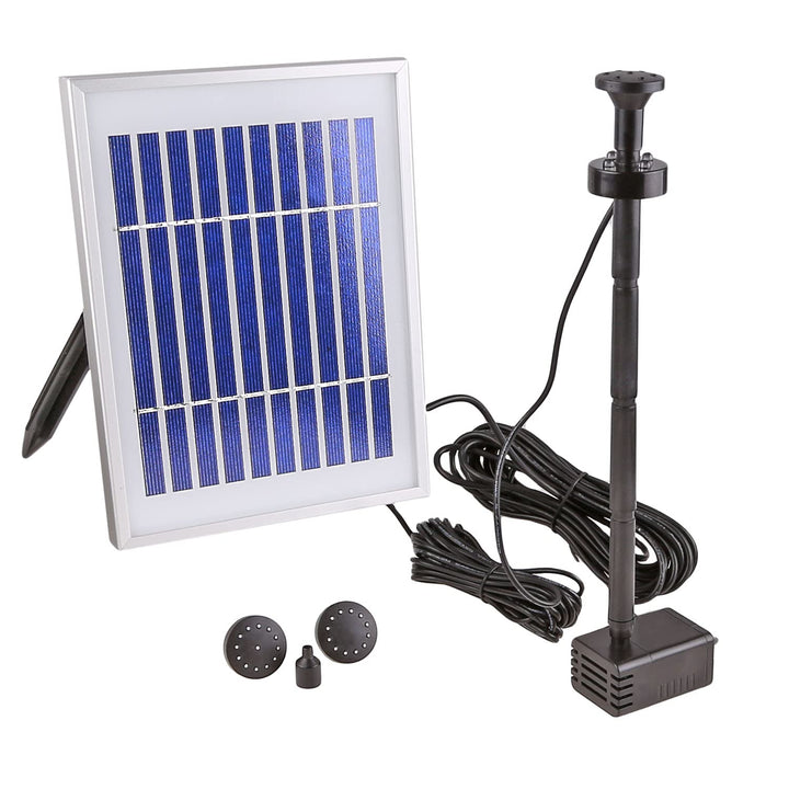 CLGarden Solar Pumpe Springbrunnen NKASP4 kleine Solarpumpe mit Akku und LED Teichpumpe für Miniteic