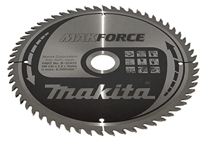Makita MakForce Saegeblatt, 235 x 30 mm, 60Z, B-32415
