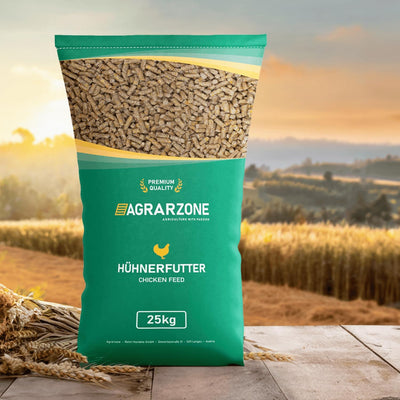 Agrarzone Hühnerfutter 25 kg gegen Milben Pellets - Pellets Futter für Hühner 25G - Schutz gegen Mil