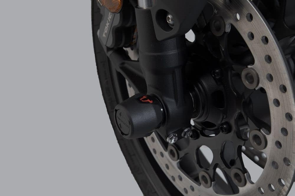 SW-Motech Sturzpad-Kit für Vorderachse - Schwarz. Honda CB1000R (18-).