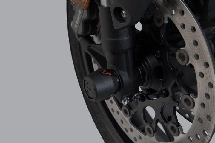 SW-Motech Sturzpad-Kit für Vorderachse - Schwarz. Honda CB1000R (18-).