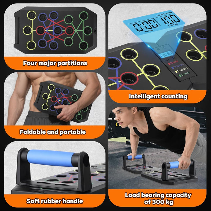 Liegestützbrett, Liegestützgriffe Liegestütze Brett Push Up Board, Brusttrainer Männer Fitnessgeräte