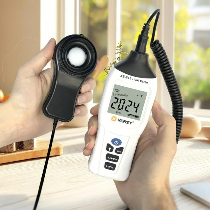 New Digital Luxmeter Tragbare Belichtungsmesser Fotografie 400K Lux Tester LCD Flash Photo, Fotometr