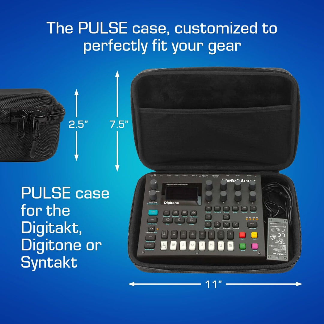 Analog Cases Pulse Case für Elektron Digitakt/Digitone/Syntakt (Schutz und Stil, in Einer hochwertig