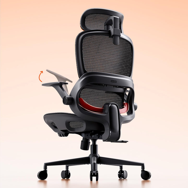 SIHOO Bürostuhl Ergonomisch, Schreibtischstuhl mit 4D Dynamischer Lordosenstütze, Breiter Kopfstütze