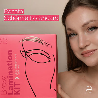 Renata Beauty Augenbrauen-Laminierungs-Kit – DIY Brow Lifting Set für dichtere und langanhaltende Br